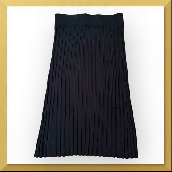 NWT Nordstrom Pleated Midi Knit Skirt - Petite Medium - Picture 1 of 10